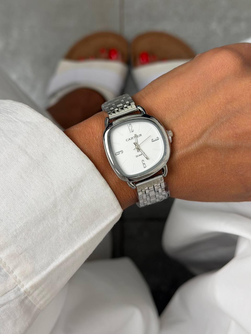 ساعت کارتیر رنگ سفید cartier