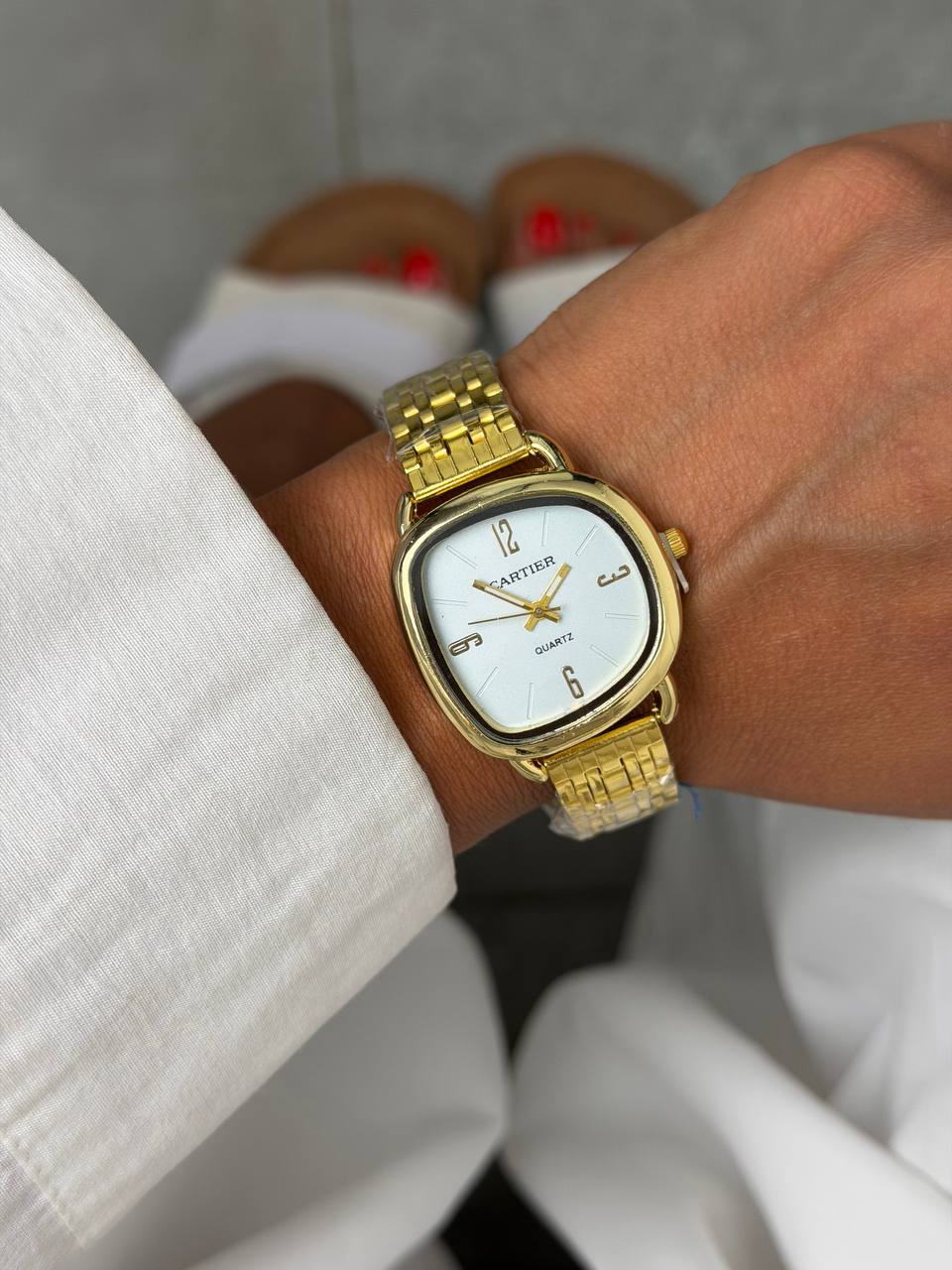ساعت کارتیر آبی طلایی cartier